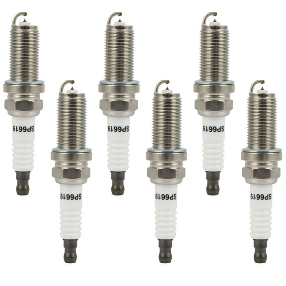SCITOO Platinum Iridium Spark Plugs Compatible for Toyota Camry, RAV4, Tacoma, Highlander, Tundra, Sienna, 4Runner, Avalon, Venza & for Subaru Outback & for Lexus RX350 & more 6619 6 Pcs