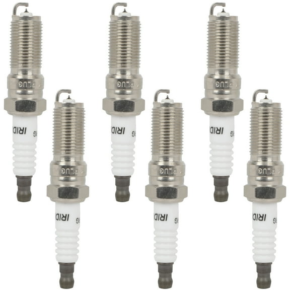 SCITOO Platinum Iridium Spark Plugs for Ford for F-150 & for Chevrolet Equinox & for GMC Terrain & for Buick Enclave & for Mazda 6 & for Cadillac SRX & for Lincoln MKZ & more Models 6509 6 Pcs