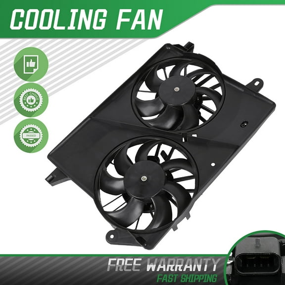 SCITOO Radiator Cooling Fan Compatible with 620-039 621160 Replacement fit for 2005-2010 for Chrysler 300 2008-2010 for Dodge Challenger 2006-2010 for Dodge Charger 2005-2008 for Dodge Magnum