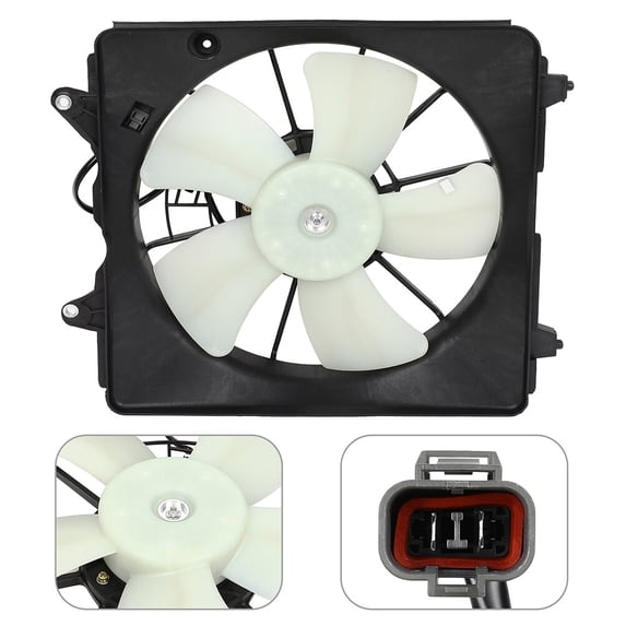 SCITOO Radiator Cooling Fan Compatible with 600980 674-50117 19030RTA004 2006-2011 for Honda for Civic