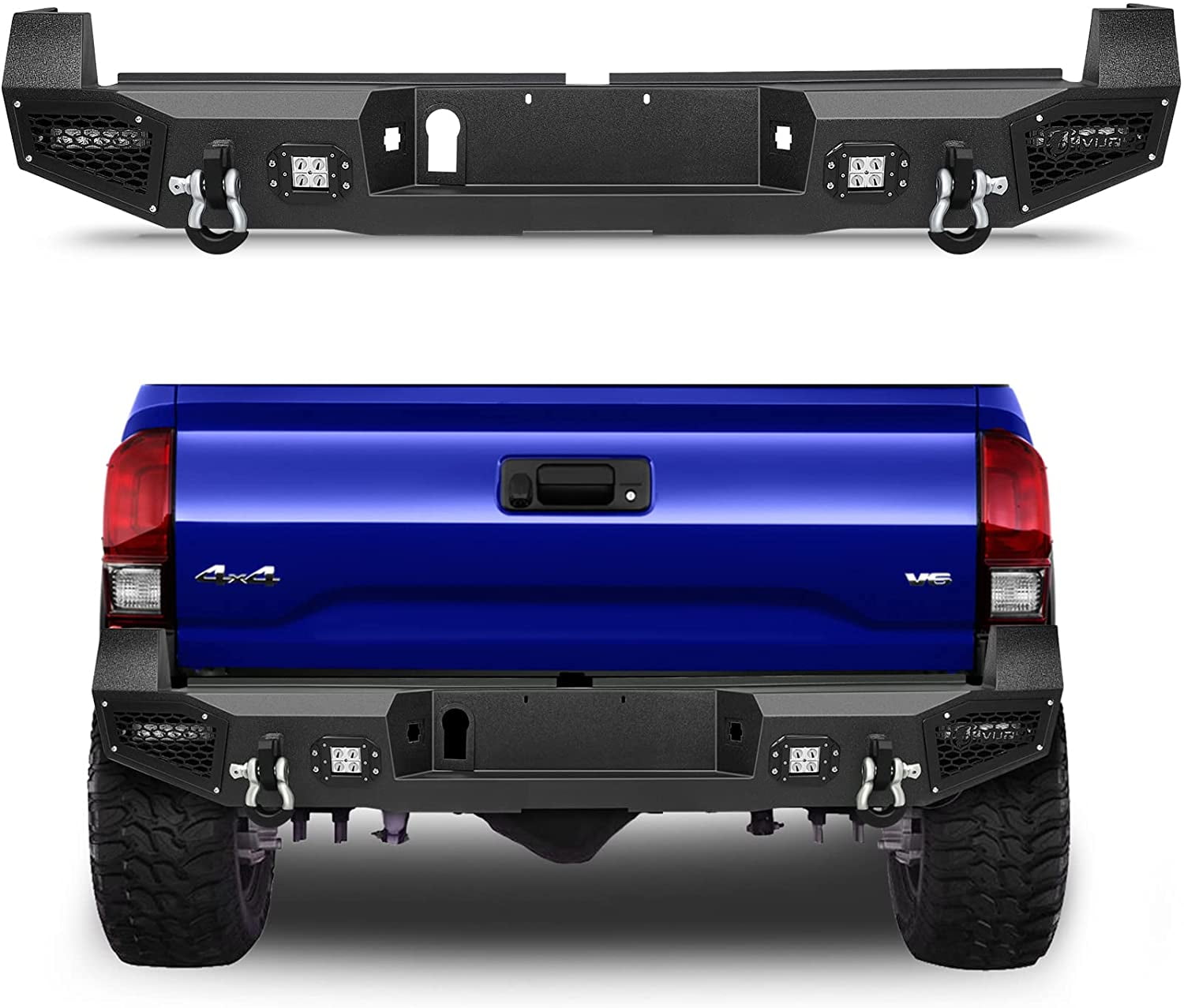 SCITOO Rear Bumper Replacement fit for 2016-2018 for Toyota Tacoma ...