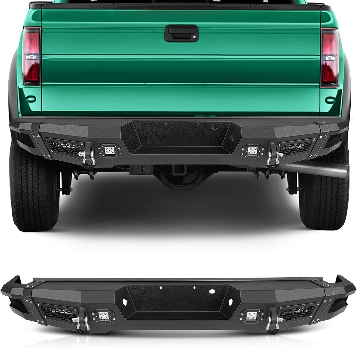 SCITOO Rear Bumper Replacement for 2009-2014 for Ford for F-150 with D ...