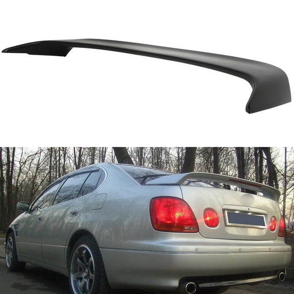 SCITOO Rear Spoiler Wing Fits for 1998-2005 for Lexus GS300,1998-2000 for Lexus GS400,2001-2005 for Lexus GS430 Matte Black Rear Trunk Spoiler Wing With 3rd Brake Light