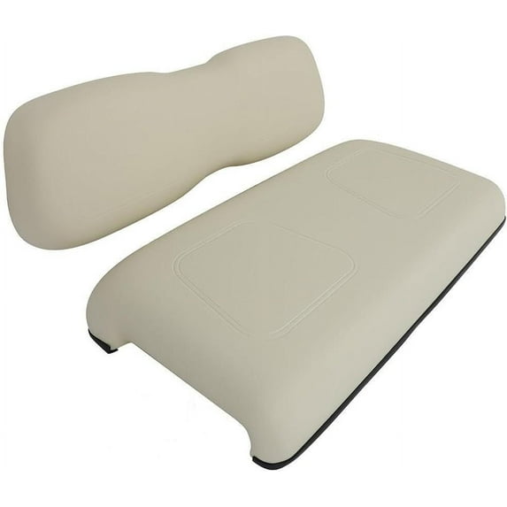 SCITOO Replacement Cushions for Golf Cart Front Seat, Golf Cart Cushion Seat for Club Car DS, Milky White, 2 Piece Set