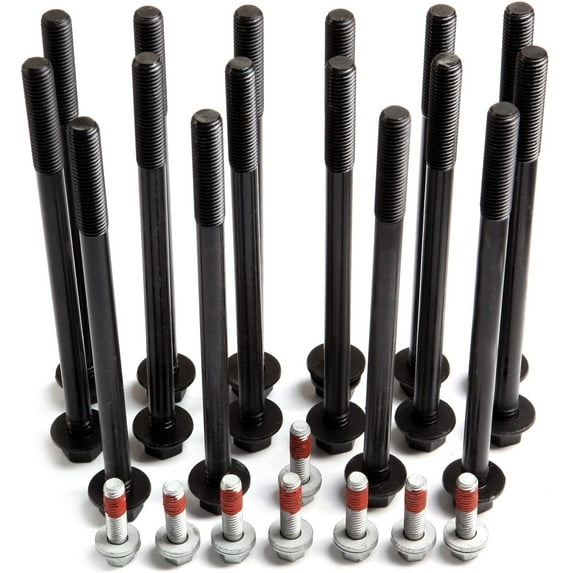 SCITOO Replacement for Engine Head Bolts Kit Fit for Mitsubishi Raider for Jeep 3.7L V6 SOHC 12v VIN K Automotive Engine Head Gasket Bolt Set