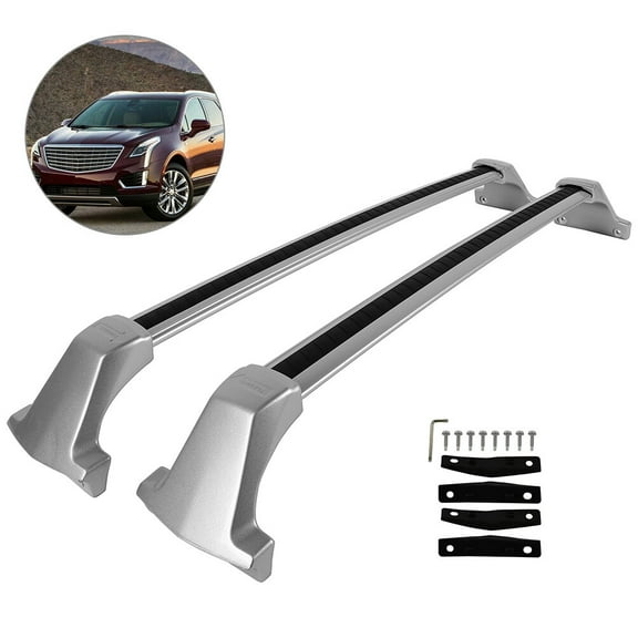 SCITOO Roof Rack Cross Bar fit for Cadillac XT5 2016-2022 Aluminum Alloy Car Top Crossbar Set Rock Rack Rail