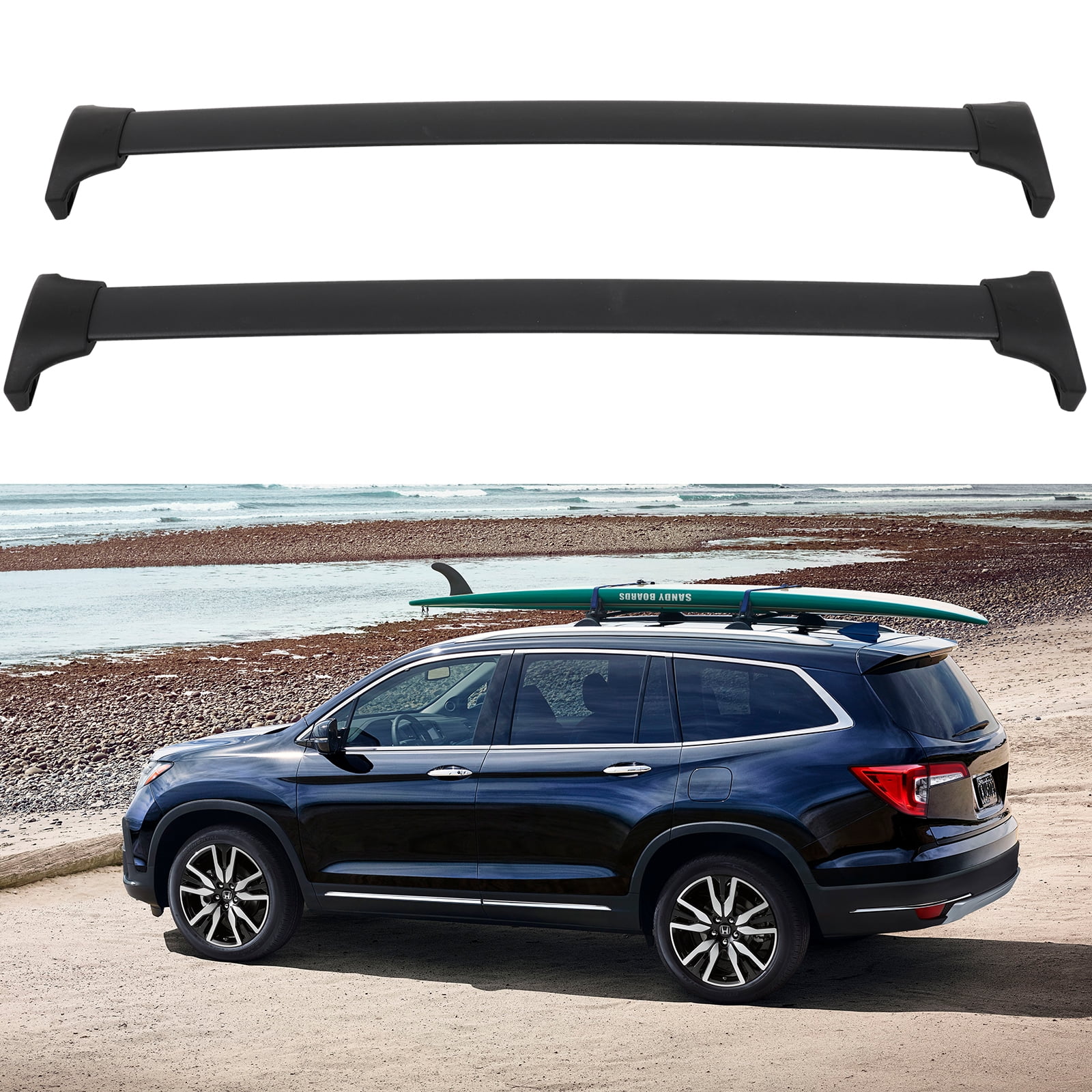 SCITOO Roof Rack Cross Bars Cargo Carrier Crossbars for Rooftop Fit For Honda Pilot 2016-2022