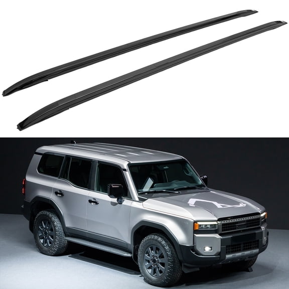 SCITOO Roof Rack Cross Bars Fit For Toyota Land Cruiser 2024-2025 165LBS,Heavy Duty Aluminum Roof Crossbars Rooftop Luggage Kayak Racks Carrier Black
