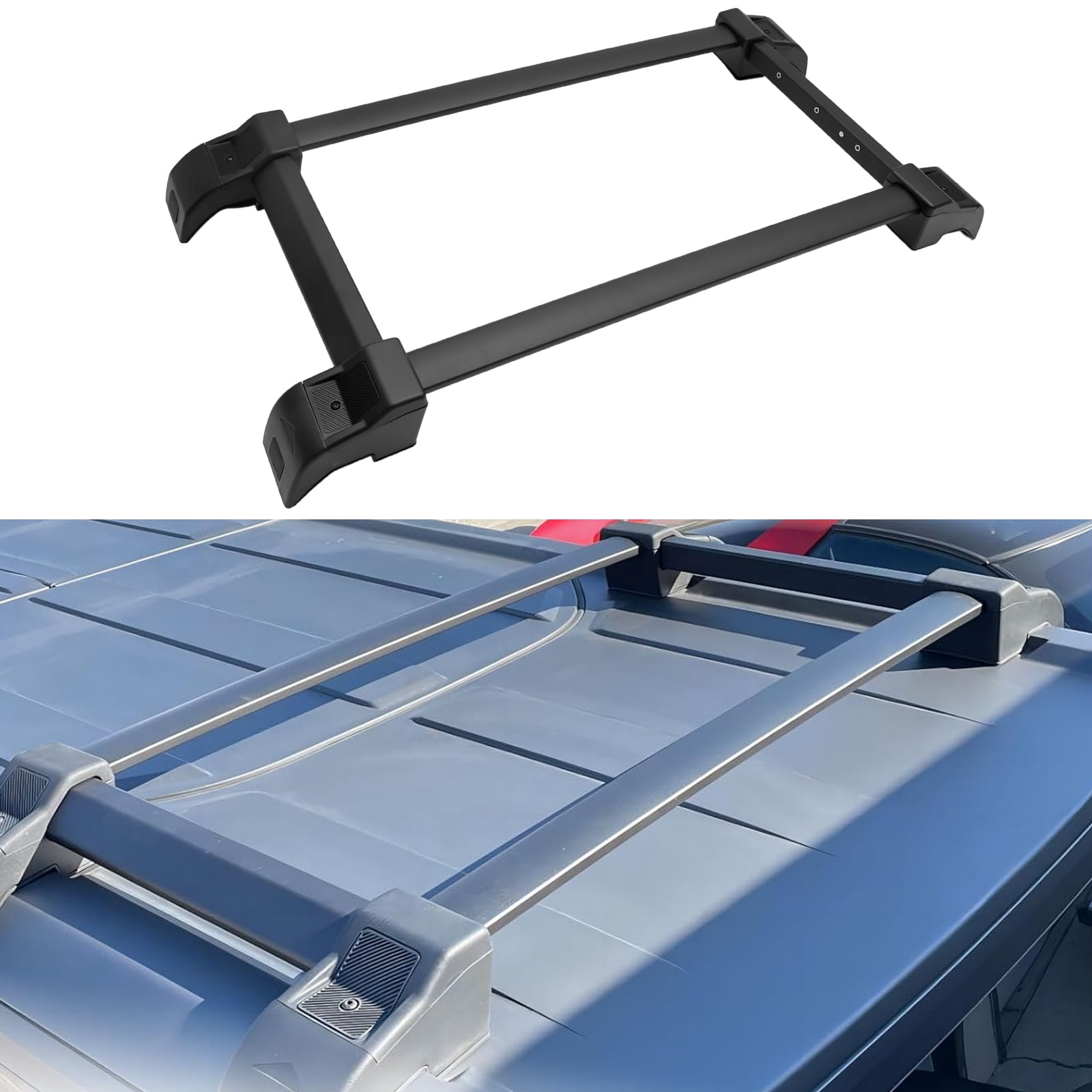 SCITOO Roof Side Rails & Crossbars Fit For Ford Bronco 2021-2024 220LBS ...