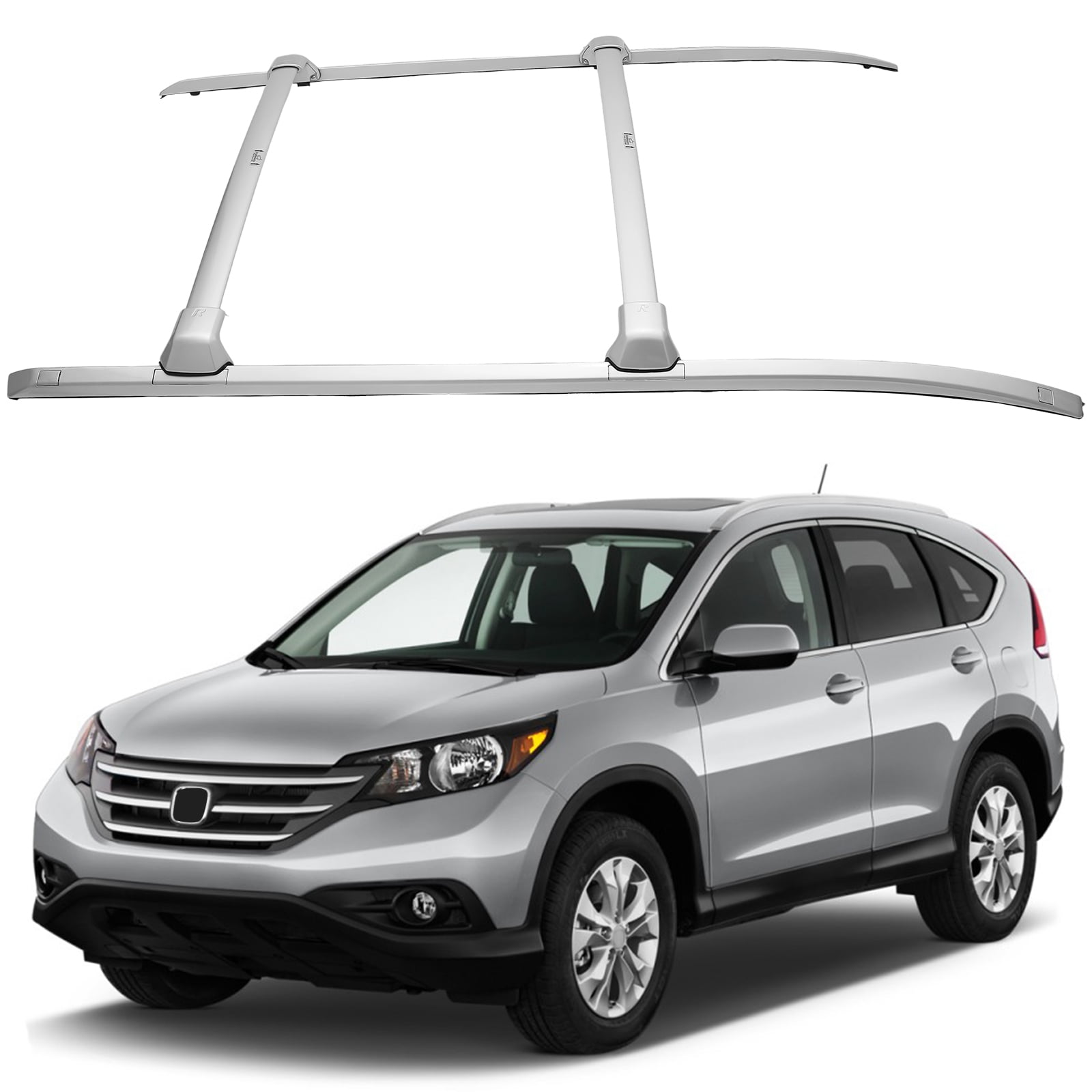 Honda Fit Rear Rails SCITOO Roof Side Rails & Crossbars Fit For Honda CR-V 2012-2016 220LBS ...