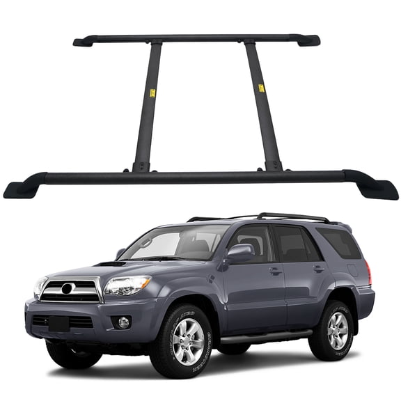 SCITOO Roof Side Rails & Crossbars Fit For Toyota 4Runner 2003-2009 220LBS,Heavy Duty Aluminum Roof Crossbars Rooftop Luggage Kayak Racks Carrier Black