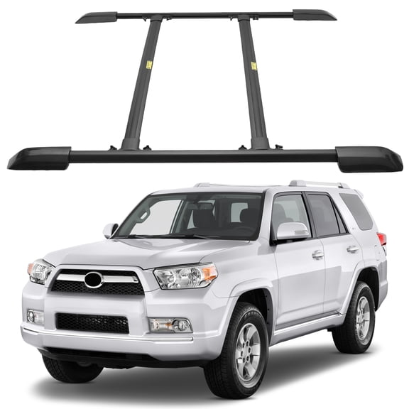 SCITOO Roof Side Rails & Crossbars Fit For Toyota 4Runner 2010-2024 220LBS,Heavy Duty Aluminum Roof Crossbars Rooftop Luggage Kayak Racks Carrier Black
