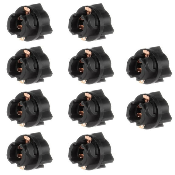 SCITOO SCITOO 10Pcs T5 Sockets 74 Wedge sockets Replacement fit for Instrument Panel Gauge