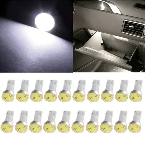 SCITOO SCITOO 20Pcs T5 74 Light Bulbs Instrument Gauge Cluster Light Bulbs Speedometer Gauge Cluster Lights