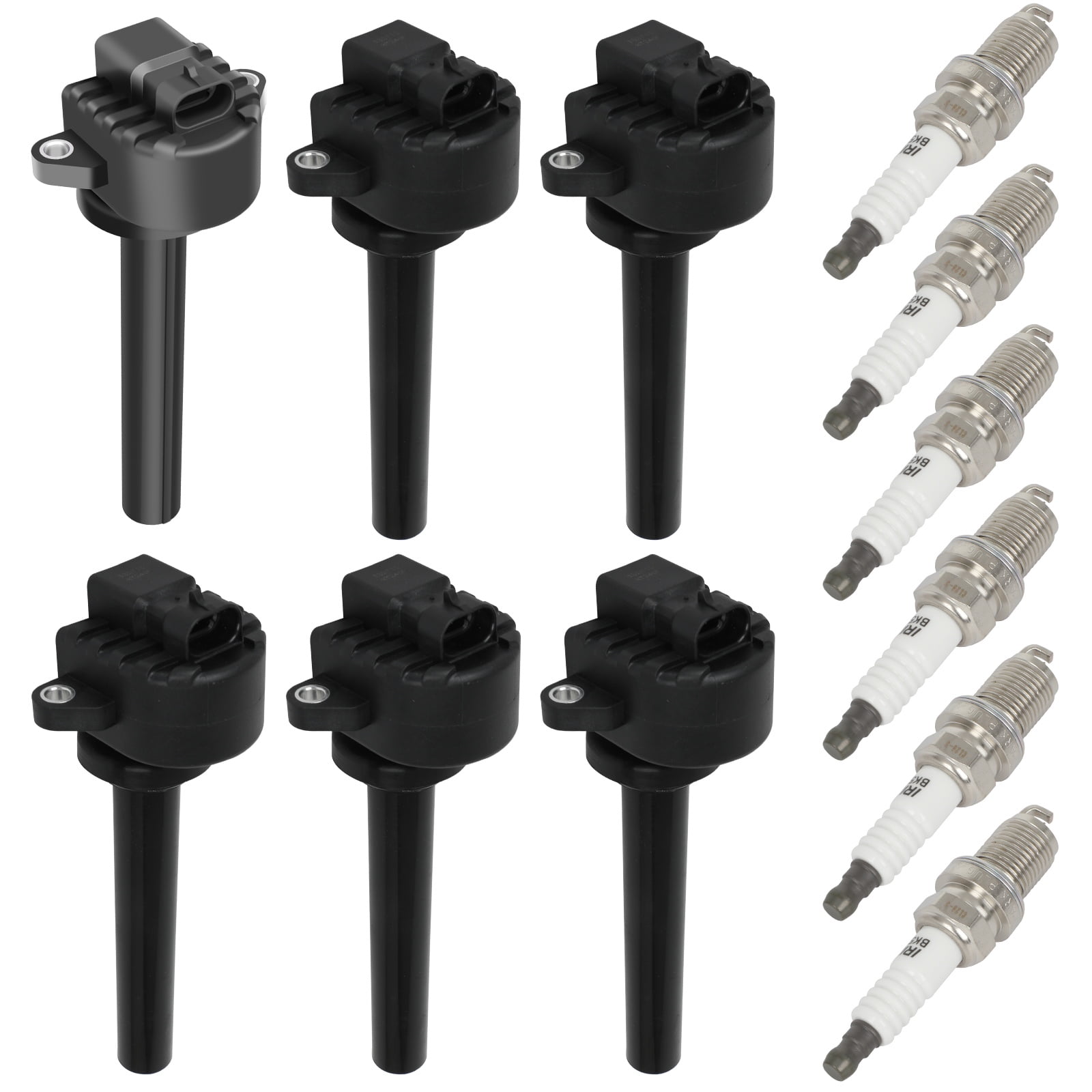 SCITOO Set of 6 ignition coils with 6 iridium Spark Plugs Replacement forford Fusion 1.5L 2014-2019,forford Escape 1.5L 2017-2018 Replace DG554 C880 GN10645