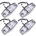 thumbnail image 1 of SCITOO Set Of 4 2.5" 2 LED Clear Len Red Light Truck Trailer Light Side Fender Marker Lights, 1 of 3