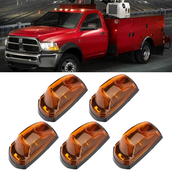 SCITOO Set Of 5 AmberLen AmberLight 1083-A Top Roof Running Lights