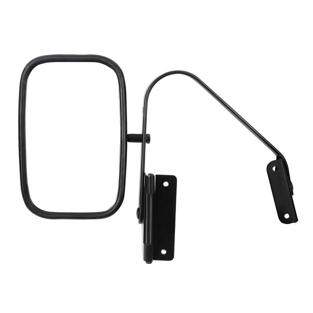 SCITOO Side View Mirror Driver or Passenger Side Mirror Compatible with 1980-1996 For Ford F150 1980-1996 For Ford F250 1980-1996 For Ford F350 Manually Fold Non-heated Exterior Mirror Black
