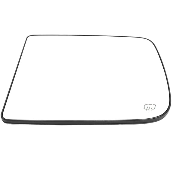 SCITOO Side View Mirror Glass Driver Left Side Mirror Glass Fit For 2010-2019 For DODGE RAM 1500 W/HEATED Chrome Flat Replacement Exterior Mirror Glass