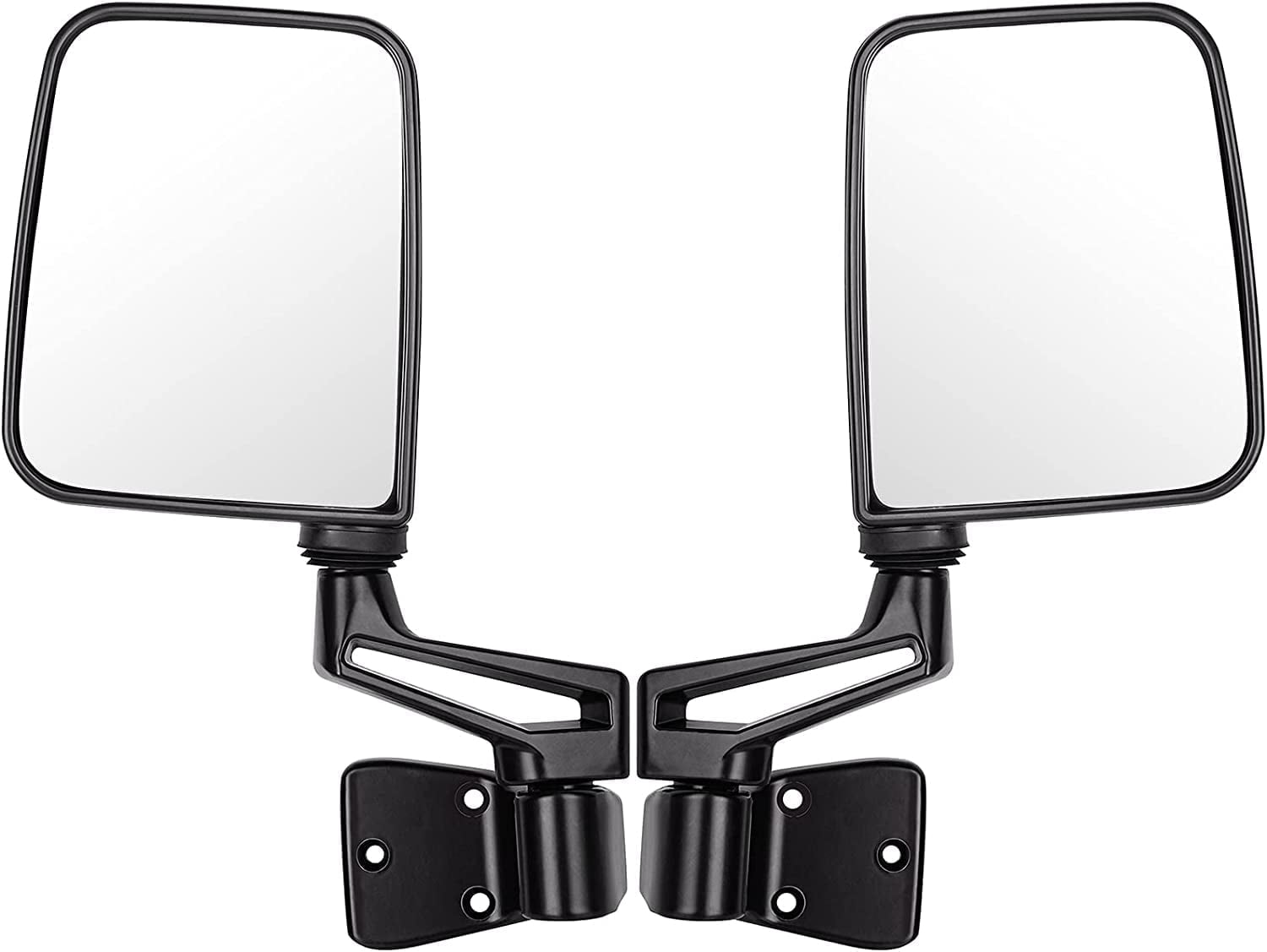 SCITOO Side View Mirrors A Pair of Mirrors Compatible with 1995 For Jeep Wrangler 1997-2002 Wrangler 1987-1994 Wrangler Models with Half Door Manually Fold Non-heated Exterior Mirrors