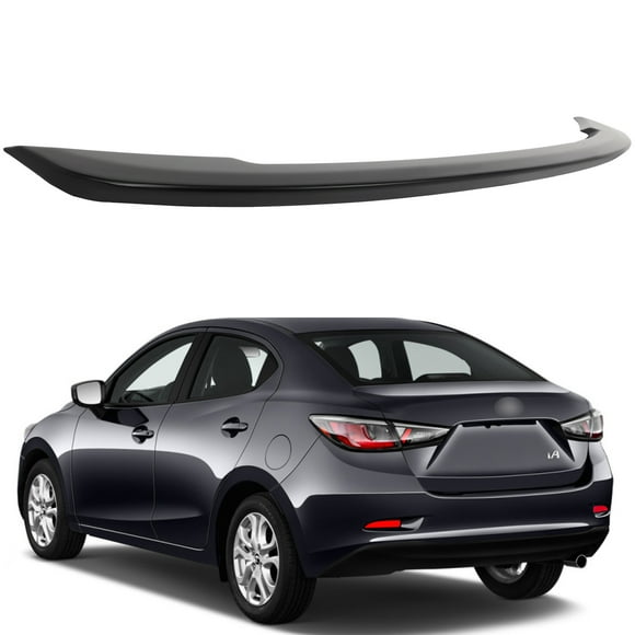 SCITOO Spoiler Wing Fits for 2016 for Scion iA,2014-2018 for Toyota Yaris,2017-2018 for Toyota Yaris iA,2016-2018 for Toyota Yaris R Matte Black Rear Trunk Spoiler Wing
