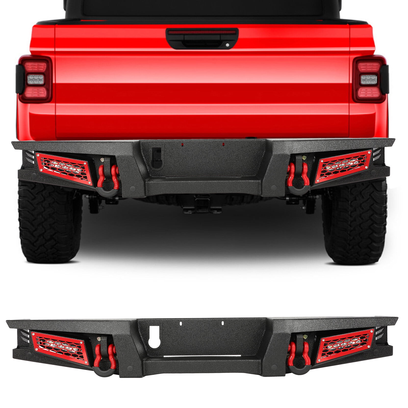 Off Road Rear Bumper For 2020-2025 Jeep Gladiator JT Models with