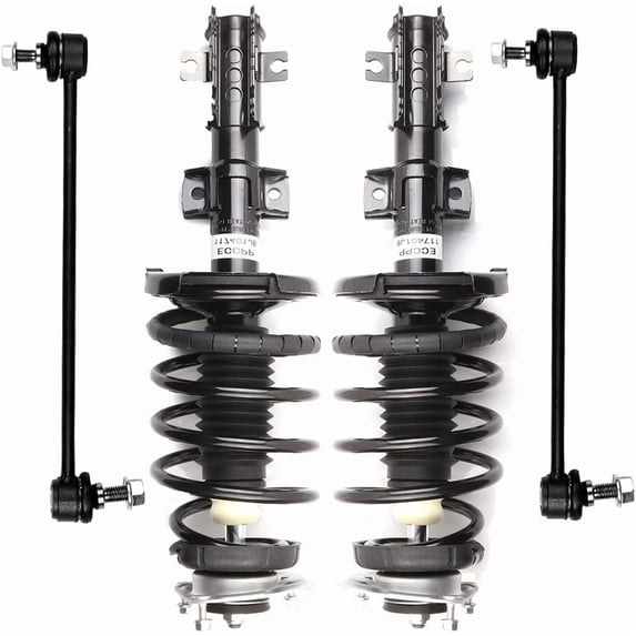 SCITOO Strut Shock for 2001-2009 for Volvo S60 1999-2006 for Volvo S80 2001-2007 for Volvo V70 Front Complete Struts Assembly Stabilizer Bar Link 4PCS