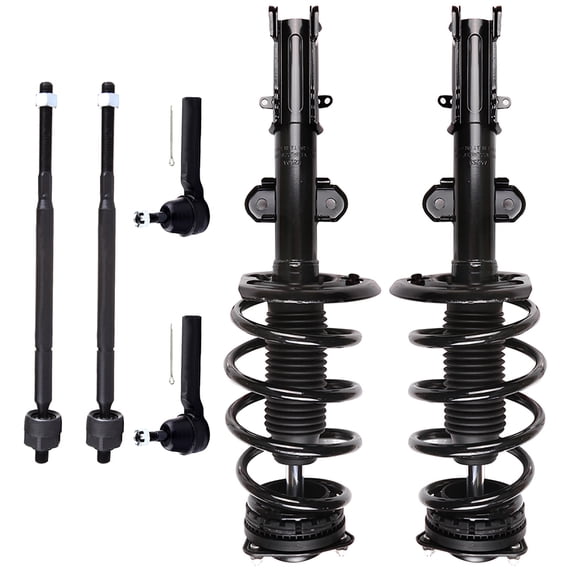 SCITOO Strut Shock for 2008-2016 for Chrysler Town & Country 2008-2018 for Dodge Grand Caravan Front Complete Struts Assembly Stabilizer Bar Link Tie Rod End 8PCS