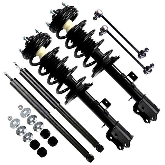 SCITOO Suspension Strut Shock for 2009-2012 for Ford Escape 2009-2011 for Mazda Tribute 2009-2011 for Mercury Mariner Front Complete Strut Assembly,Rear shock absorber,Stabilizer Bar Link -6pcs