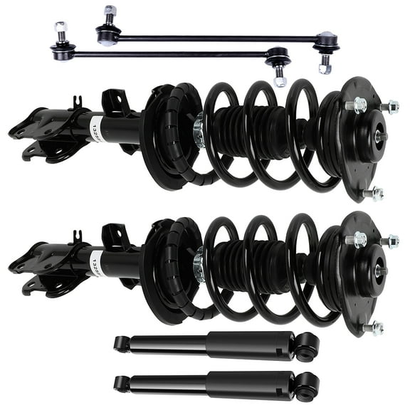 SCITOO Suspension Strut Shock for 2011-2013 for Kia Sorento Front Complete Strut Assembly,Rear shock absorber,Stabilizer Bar Link -6pcs