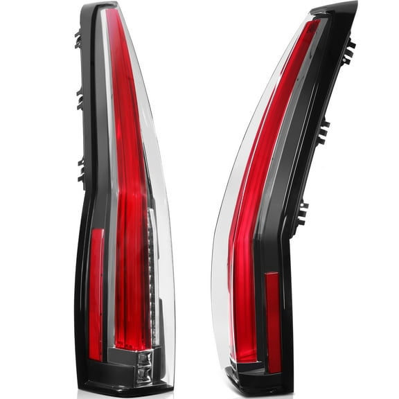 SCITOO Tail Lamps Replacement For Chevrolet Suburban 1500 2007-2014 For Chevrolet Tahoe 2007-2014 For GMC Yukon 2007-2014 Tail Lights Assembly Red Housing Clear Lens