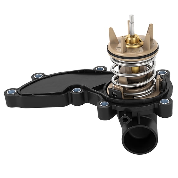 SCITOO Thermostat Housing Assembly Fit for Audi A4 Quattro 2013-2014,for A5 2015 A5 Quattro/A7 Quattro 2012-2014,for A6 Quattro 2009-2014,for Volkswagen Touareg 2011-2017 V6 3.0L,,OE: 902-5218