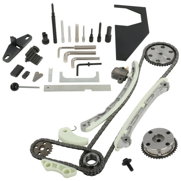 SCITOO Timing Chain Kit Replaces for Mazda 3 2.3L,for Mazda 6 2.3L,for Mazda CX-7 2.3L L3K9-12-201A,L3K9-14-151