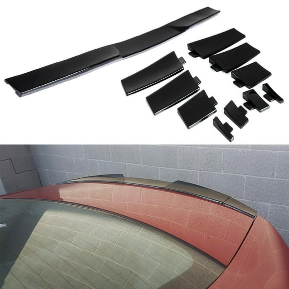 SCITOO Universal Black Rear Window Top Roof Spoiler Wing Exterior Accessories Styling Kits