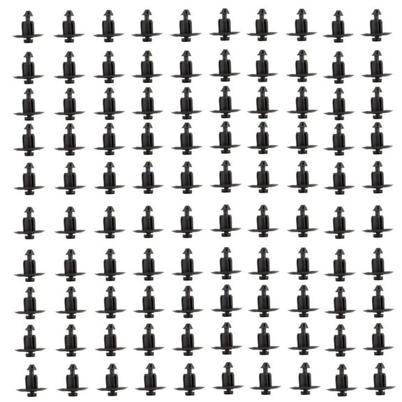 SCITOO WX68DX9-AA 9mm 100 Pcs Pushtype Bumper Retainer Clips Car Fastener Rivet Door Trim Clips fit for GM Toyota Honda Ford Chrysler