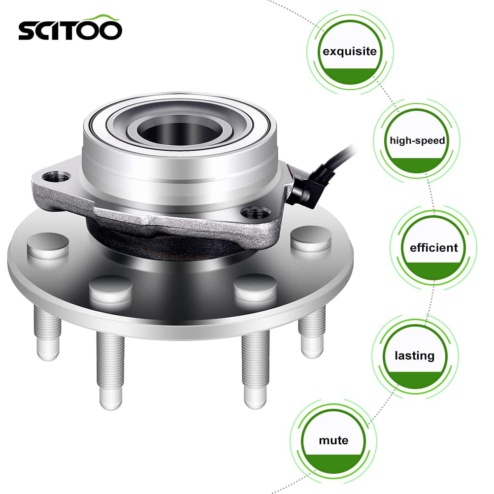 4WD Front Wheel Bearing Hub Assembly For Chevy Silverado Tahoe Avalanche Suburban Gmc Sierra Yukon Cadillac Escalade Esv Ext Wheel Bearing Abs 3 Bolt Fla