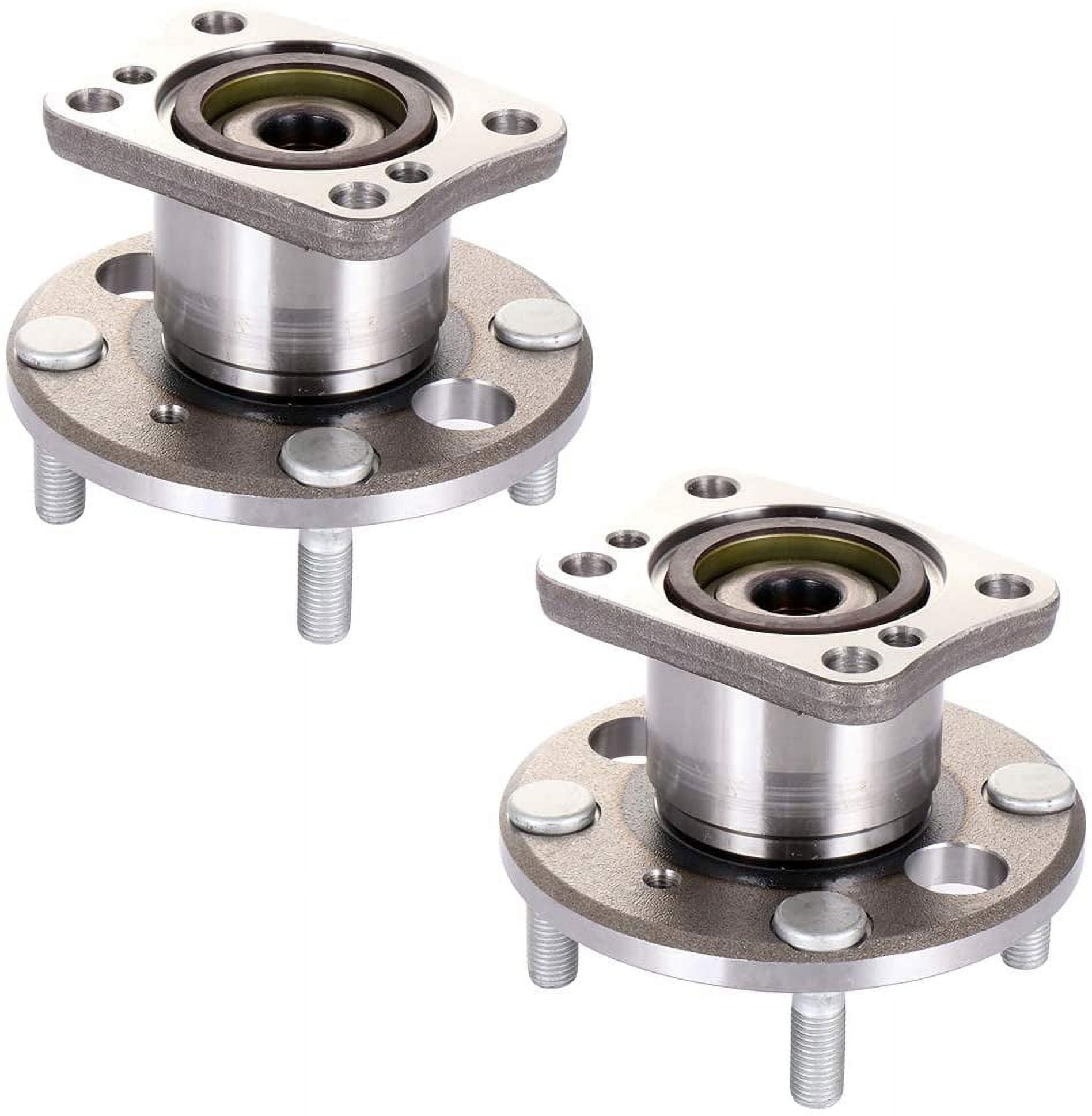 SCITOO Wheel Bearing Hub Fit 20112017 For Ford Fiesta 4 Lugs 512490 New Rear Hub Assembly Set W