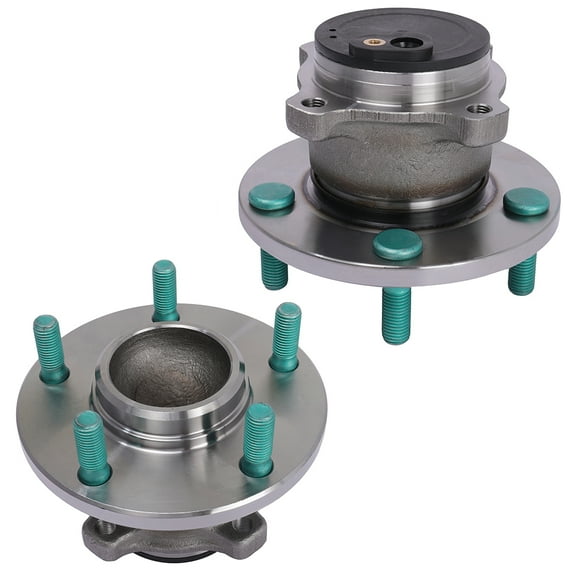 SCITOO Wheel Bearing and Hub Assembly Set 2 Pack Fits 2004-2013 For Mazda 3 Rear Hub Bearing With 5 Lugs 512347