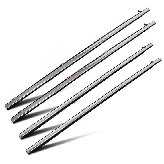 SCITOO Window Molding Trim for Honda for Accord 2013-2018 4pcs OEM 72410-T2A-A01 72450-T2A-A01 72910-T2A-A01 72950-T2A-A01 Chrome Premium Weatherstrip Window Seal for Enhanced Weather Protection