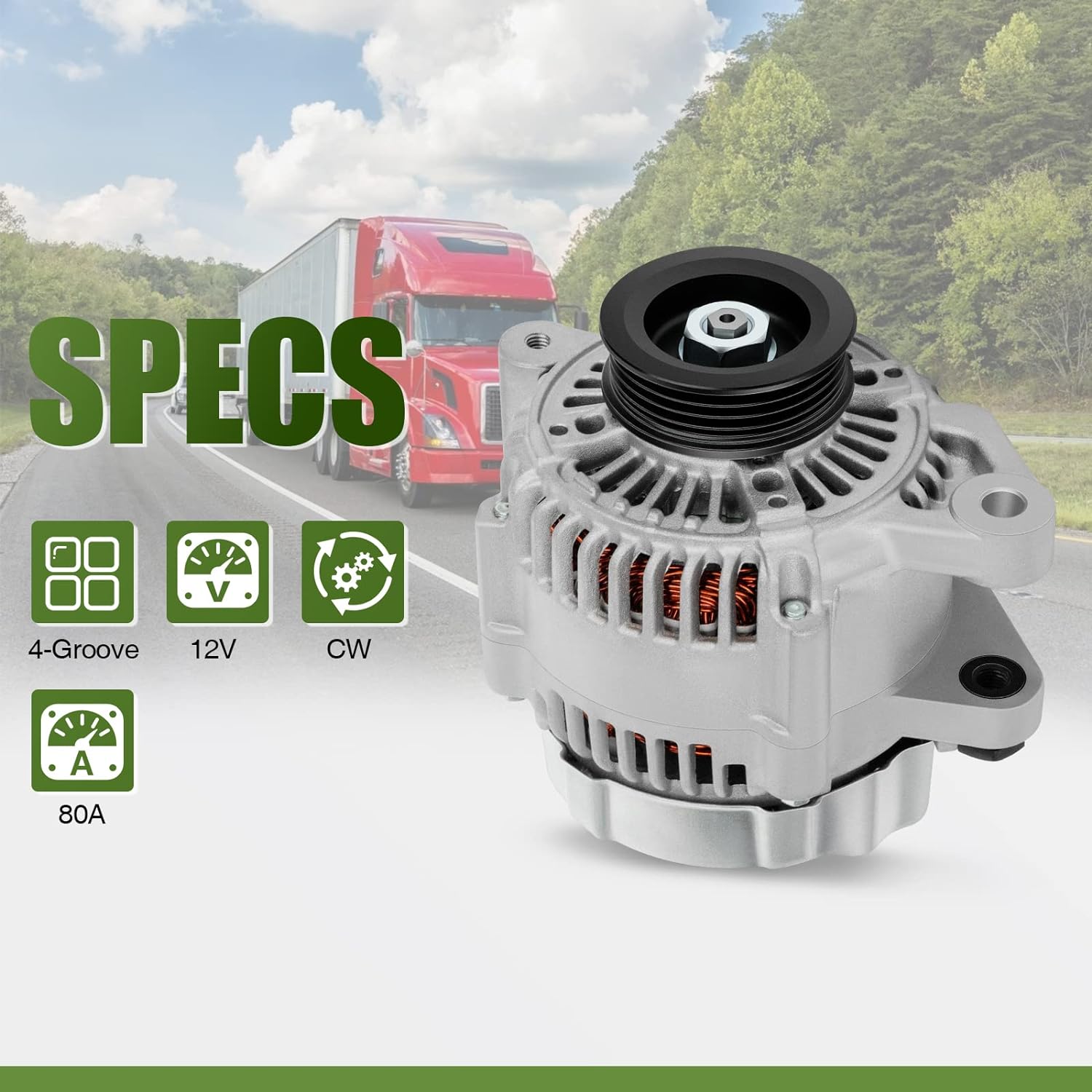 SCITOO Alternators 11203 11505 1042108180 Fit for TOYOTA Auto and