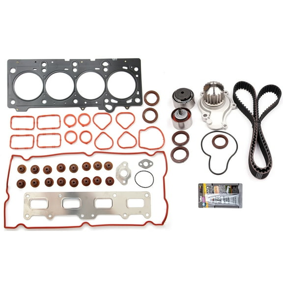 SCITOO HS26202PT-3,HS26206PT-1,HS9946PT TCK265 TCK265P AW7156 VS50518R Engine Timing Belt and head gasket Kit Fits 2003 2004 2005 2006 Jeep Wrangler 2.4L