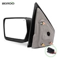 thumbnail image 1 of SCITOO Towing Mirror Tow Mirror Black Truck Mirror fit for 2004-2014 for Ford F-150 Series Truck Pickup with PC LH Power Adjusted Heated No Turn Signal Light, 1 of 4