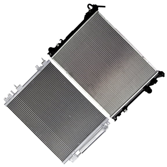 SCITOO fit 3897 Condenser and fit 2766 Radiator Fit 2009-2010 for Chrysler for 300 3.5L 2009-2010 for Chrysler for 300 5.7L 2009-2010 for Dodge for Challenger 3.5L 5.7L