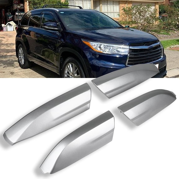 SCITOO fit for Toyota Highlander 2.7L 2009-2013,for Toyota Highlander 3.3L 2008-2010,for Toyota Highlander 3.5L 2008-2013 4X Roof Rack Bar Rail End Protection Cover Shell Replacement