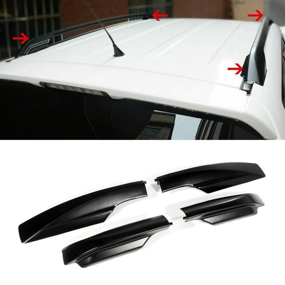 SCITOO fit for 2006 2007 2008 2009 2010 2011 2012 for Toyota RAV4 4X Roof Rack Bar Rail End Protection Cover Shell Replacement