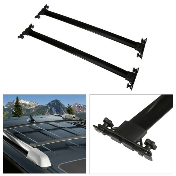 SCITOO fit for 2008 2009 2010 2011 2012 2013 for Toyota Highlander Sport Utility Aluminum Alloy Roof Top Cross Bar Set Rock Rack Rail