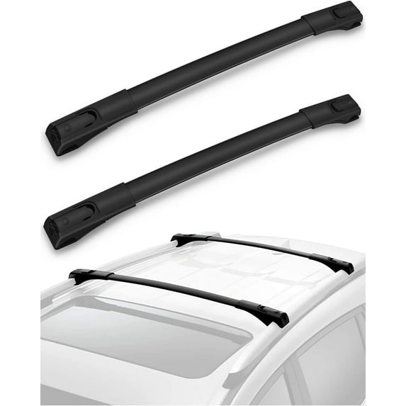SCITOO fit for 2013 2014 2015 2016 2017 2018 for Toyota RAV4 Sport Utility Aluminum Alloy Roof Top Cross Bar Set Roof Rack Rail