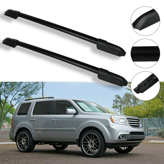 SCITOO fit for Honda Pilot 3.5L 2009-2015 Aluminum Alloy Roof Top Cross Bar Side Rails Set Roof Rack Rail