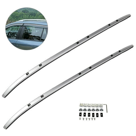 SCITOO fit for Mazda CX-5 2.0L 2017-2018,for Mazda CX-5 2.5L 2017-2019 Aluminum Alloy Roof Top Cross Bar Side Rails Set Roof Rack Rail