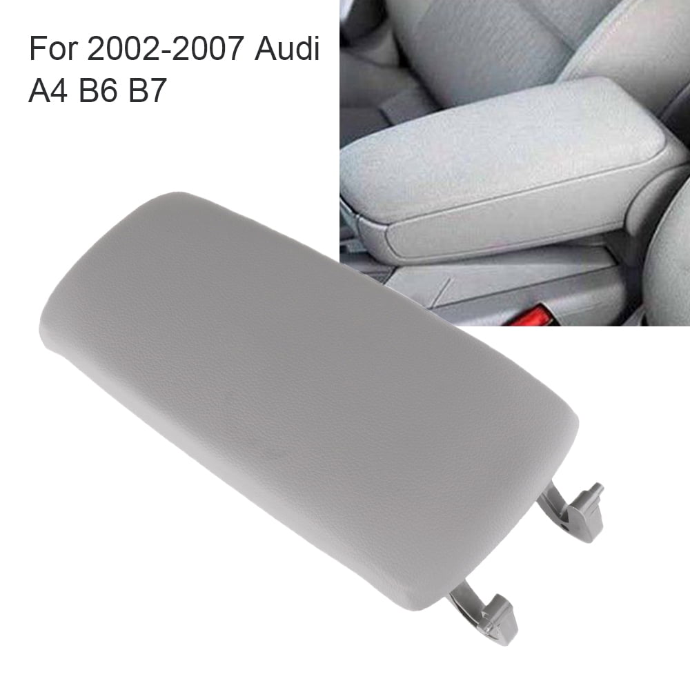 1 pcs Leather Car Armrest Latch Cover for Audi A4 B6 B7 2002-2006 Rest Storage Box Leather Center Console Armrest Cover Lid - 34